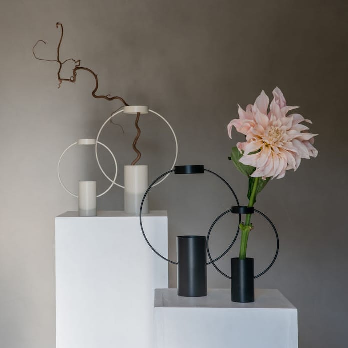 Moon Vase 30cm, Schwarz Sagaform