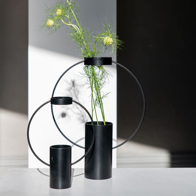 Moon Vase 30cm, Schwarz Sagaform