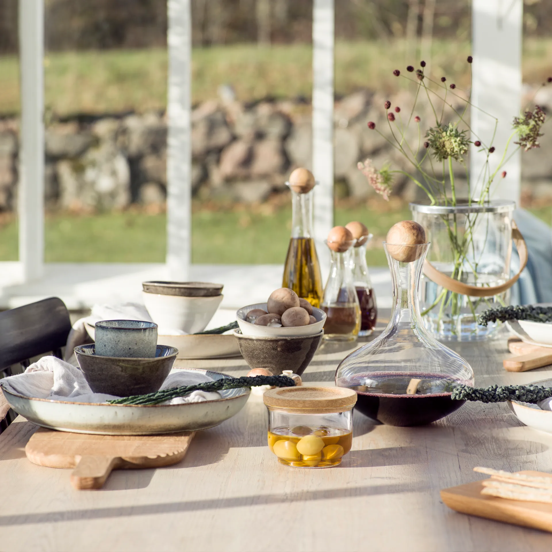 Nature Glassose mit Deckel, Klein Sagaform