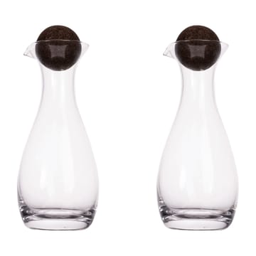 Nature Öl/Essig Flasche mit Korkkugel 2er Pack 35cl - Klar-dunkelbraun - Sagaform