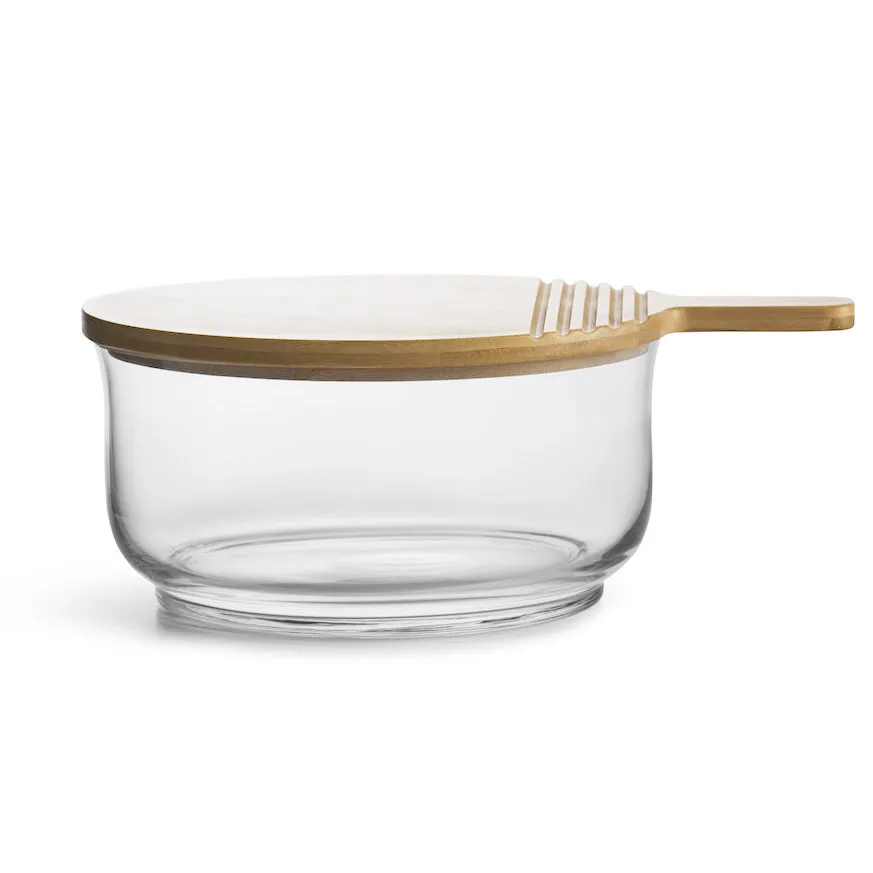 Nature Salatschale mit Bambusdeckel, Ø21cm Sagaform