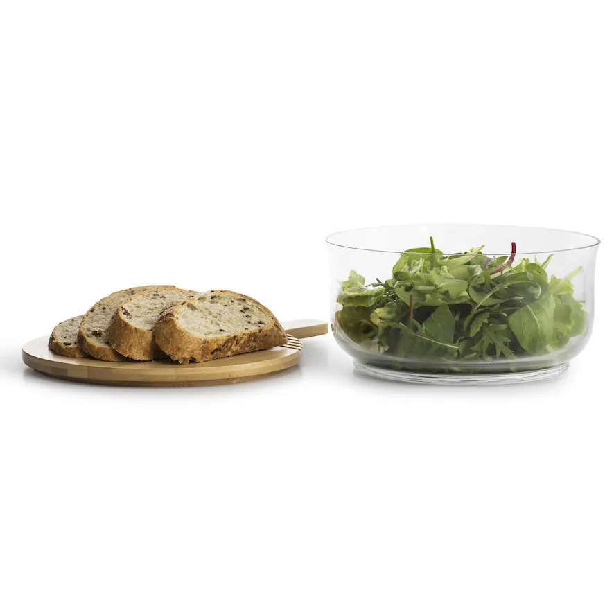 Nature Salatschale mit Bambusdeckel, Ø21cm Sagaform