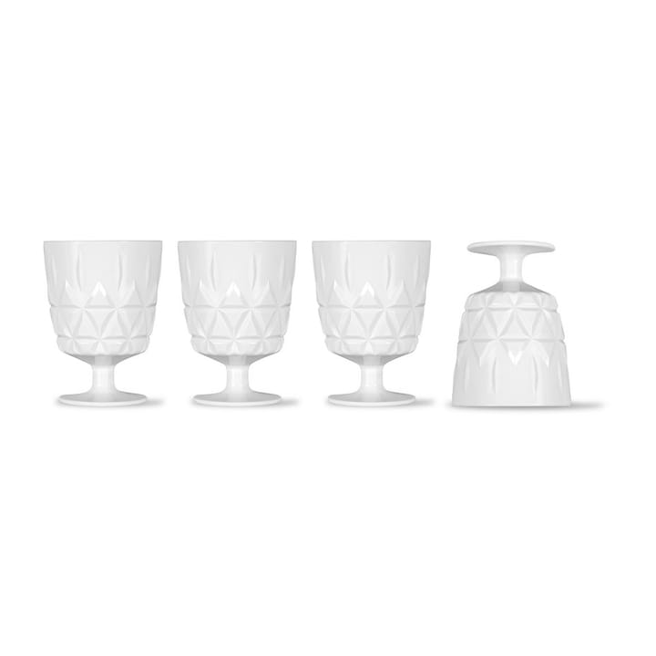 Picknick Glas 4er Pack - Weiß - Sagaform