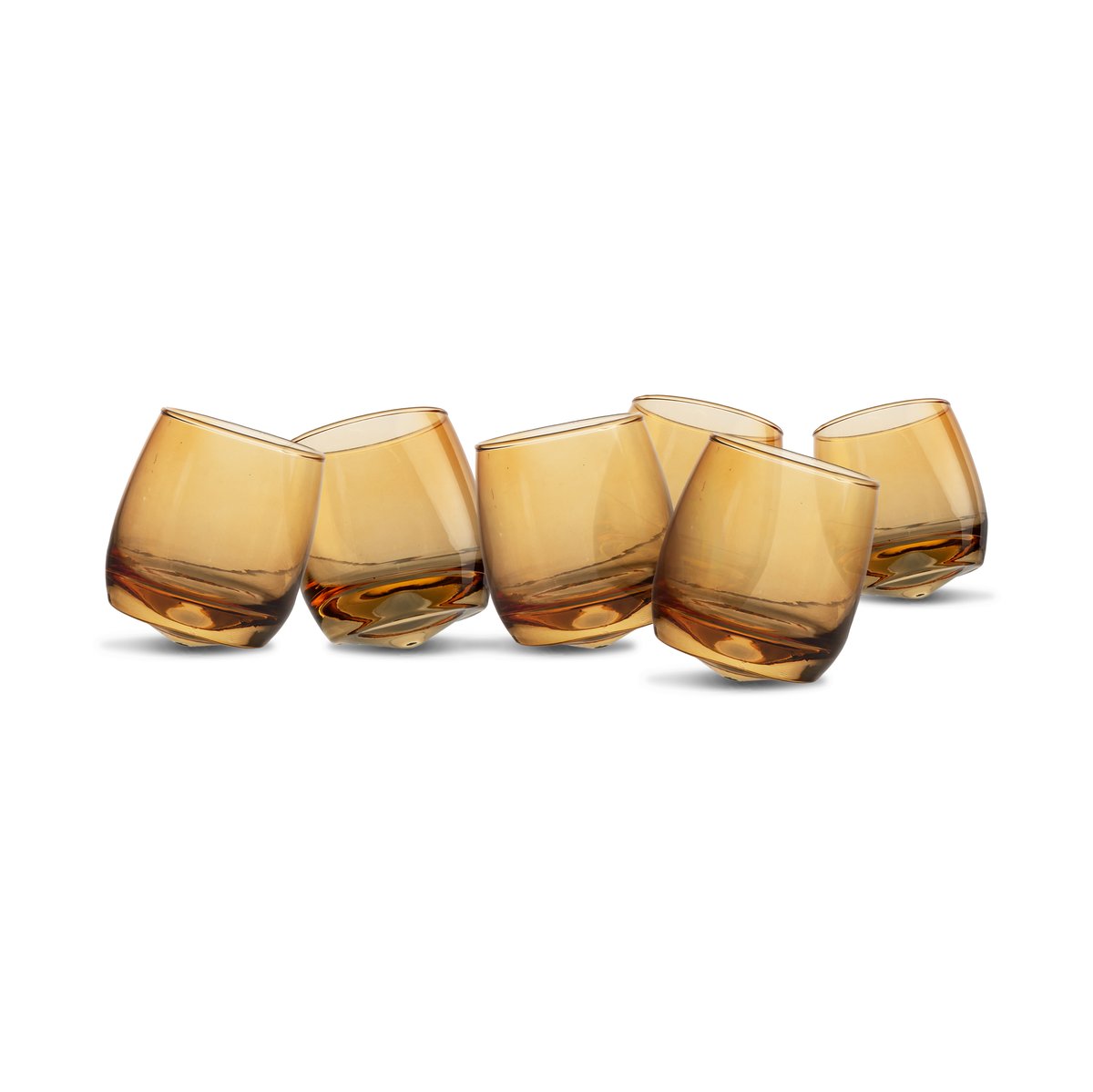 Sagaform Sagaform Becher mit abgerundetem Boden 30 cl 6-Pack Amber