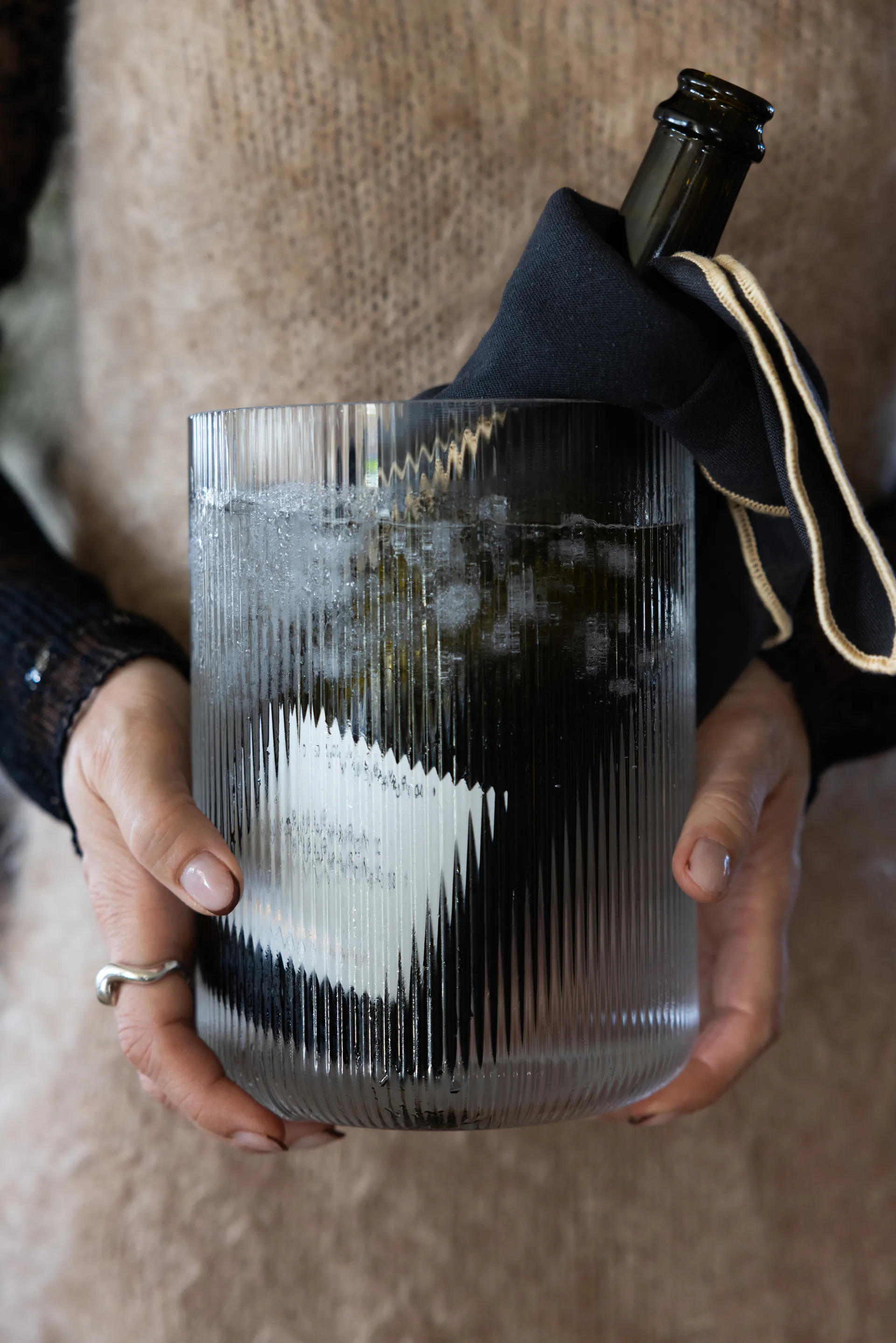 Sagaform Blanka Vase/Weinkühler Ø15x20 cm, Klar Sagaform