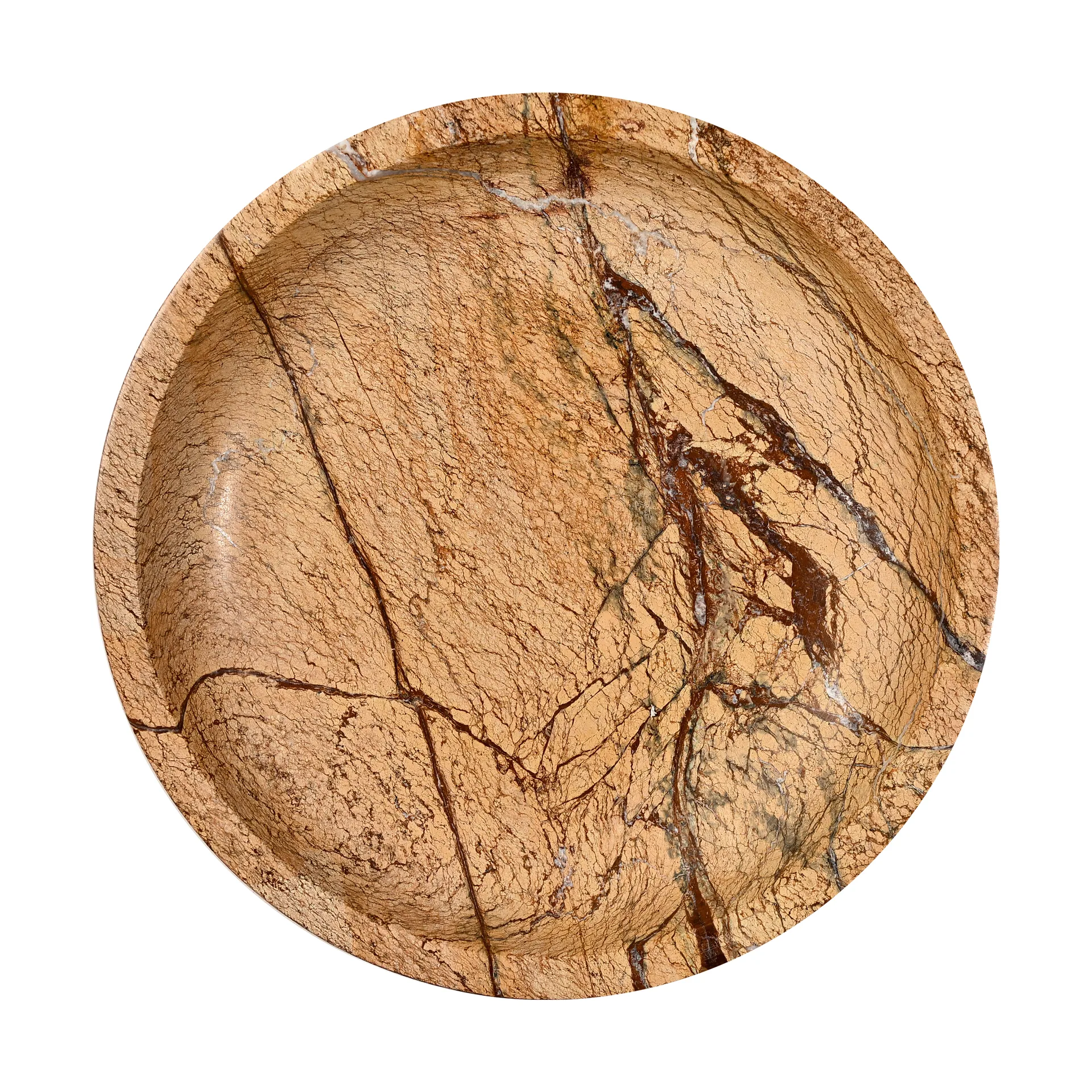 Stein Schüssel groß Ø28 cm, Brauner Waldmarmor Sagaform