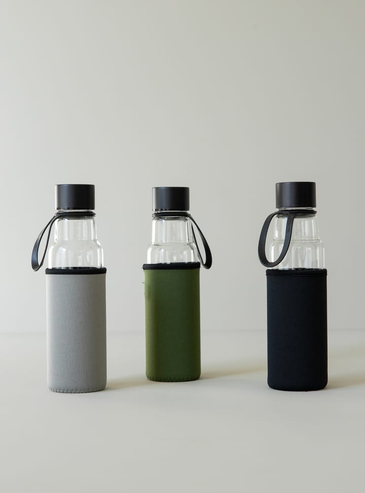 To Go Glasflasche 60cl, Schwarz Sagaform