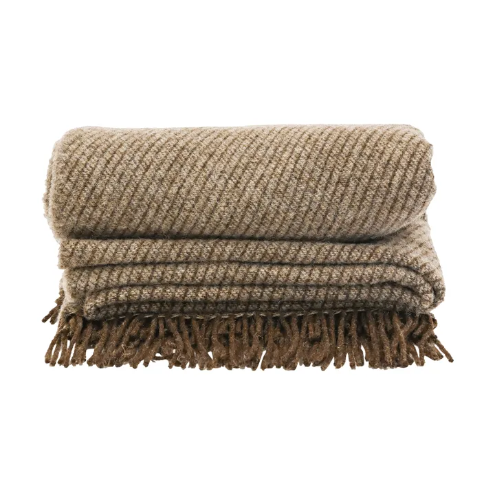Ulli Decke 130x170 cm - Braun gestreift - Sagaform