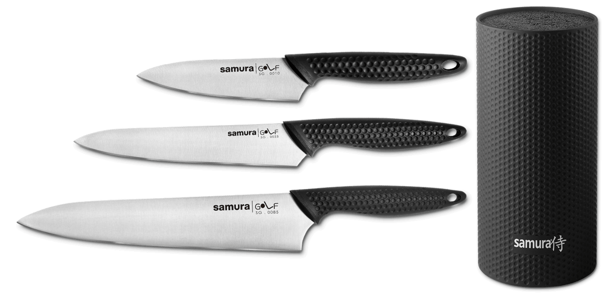 Samura Golf Messerset 4 Teile Schwarz