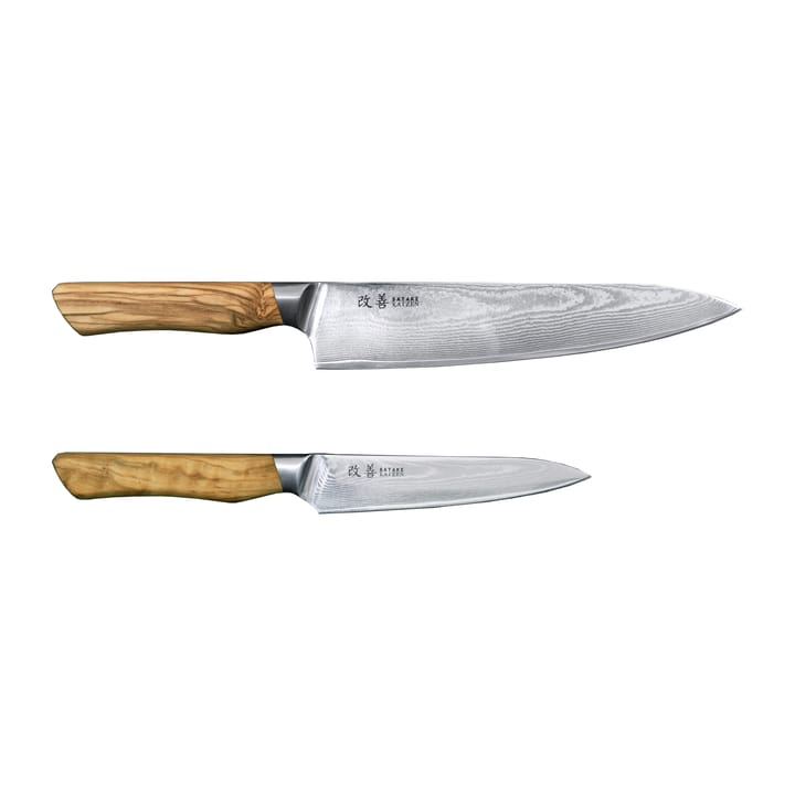 Kaizen Messer-Set Gyoto 18 cm & Petty 12 cm - 2-teilig - Satake