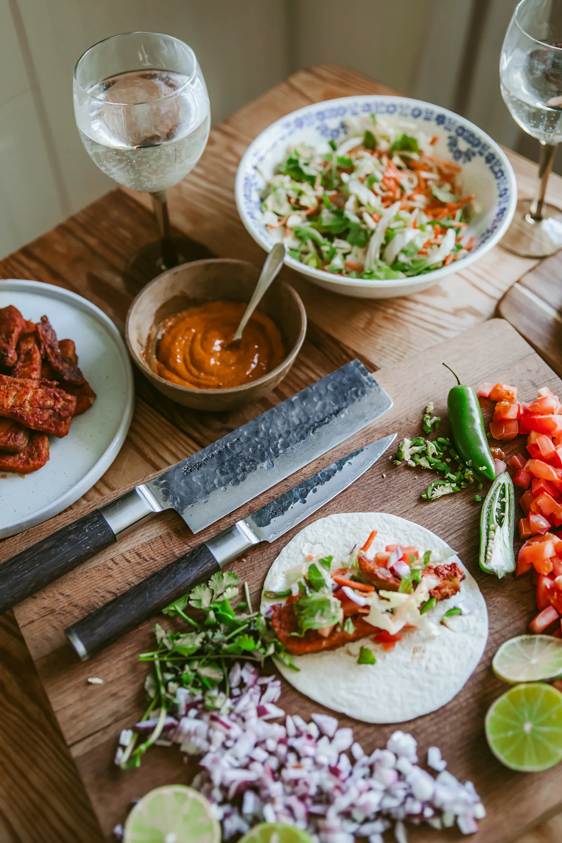 Kuro Nakiri 18 cm mit Petty 11 cm, 2-teilig Satake