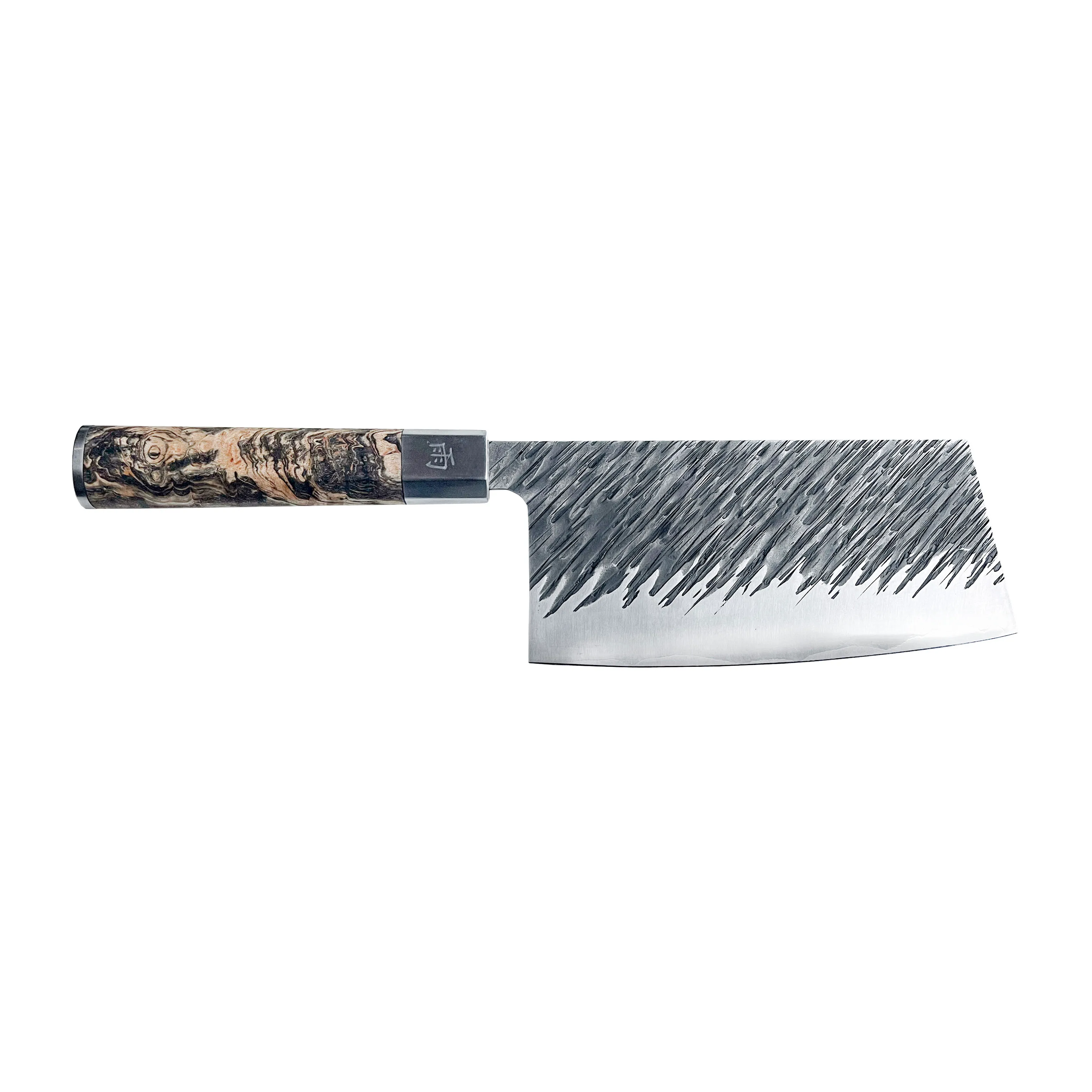 Kitory Serbisches Hackmesser - 18 Cm, Scharfes Küchenbeil Für Fleisch & Knochen Mit Pakkawood-Griff