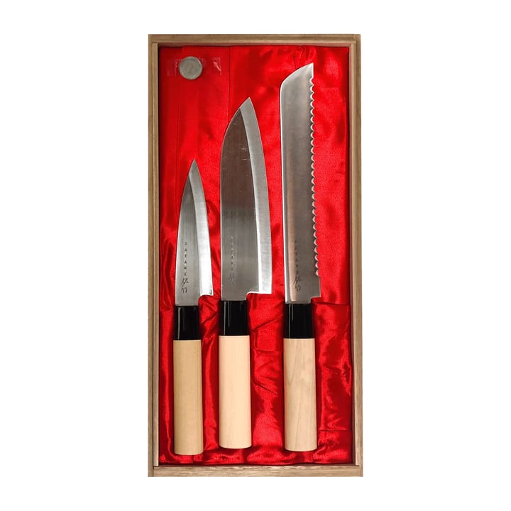 Satake Houcho Messerset 3 Teile - Hi Carbon Steel - Satake