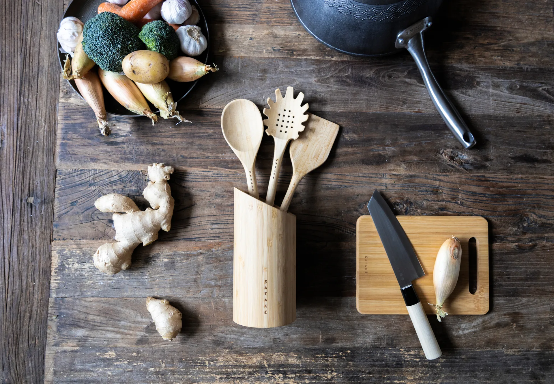 Satake Küchenutensilien & Utensilienständer, Bambu, 4-teilig Satake