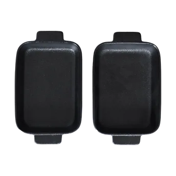 Satake Ofenform Porzellan schwarz 2er-Pack - 19 cm - Satake