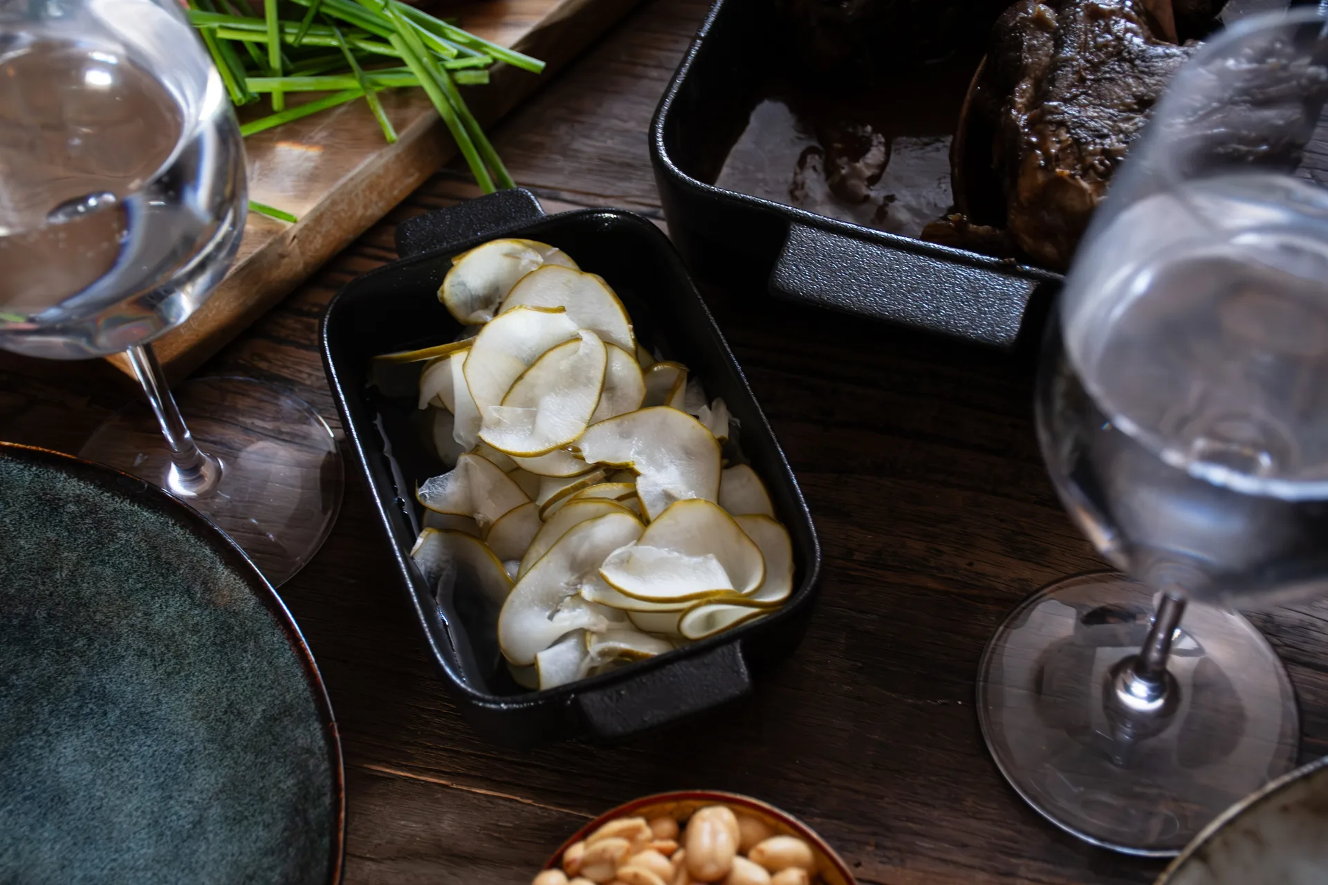 Satake Ofenform Porzellan schwarz 2er-Pack, 19 cm Satake