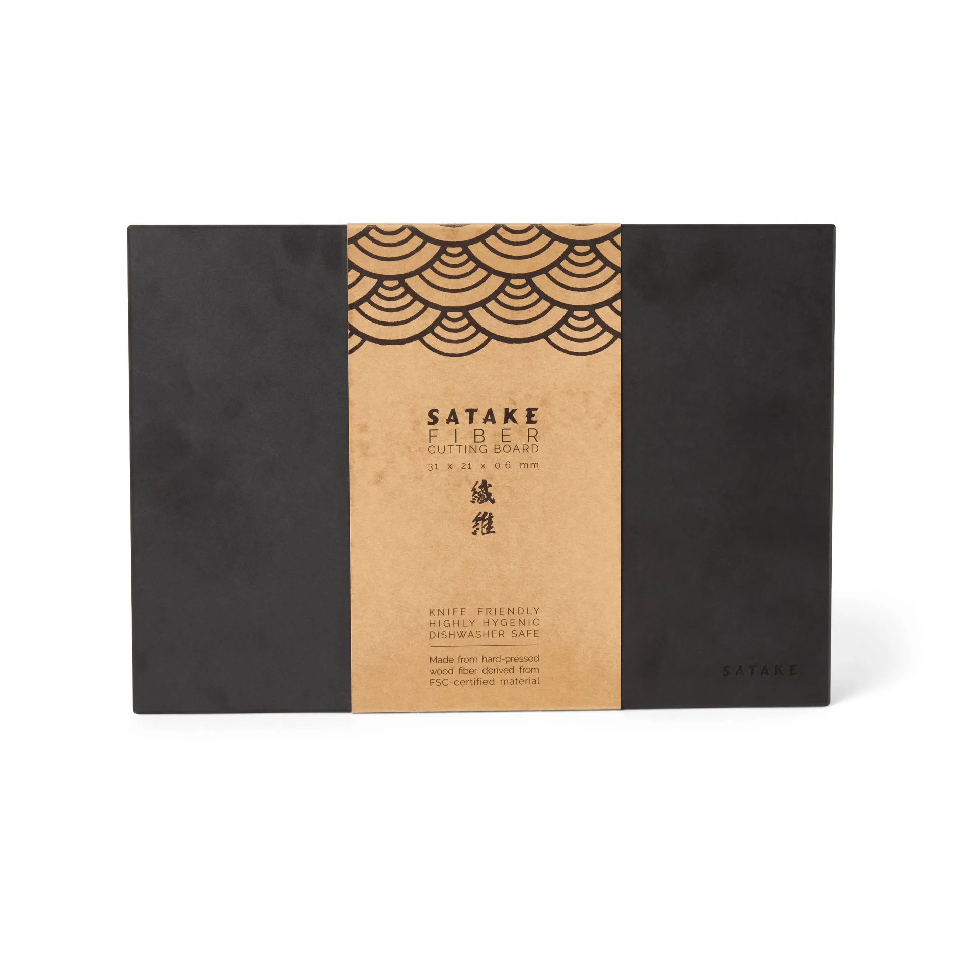Satake Schneidebrett Holz und Papier, 31x21,5x0,6 cm Satake