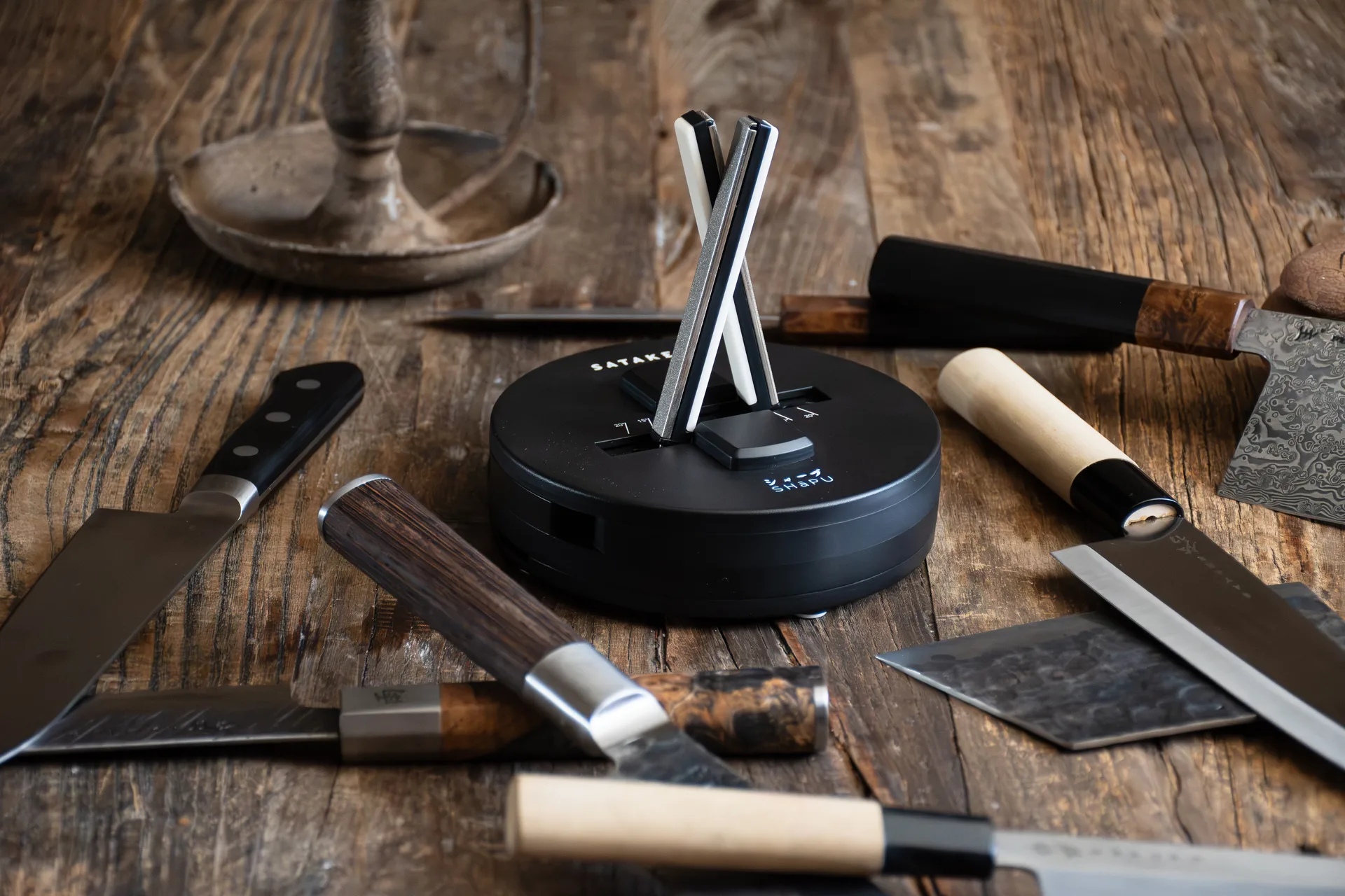 Satake Shapu Messerschärfer 14,2 cm, Silber Satake