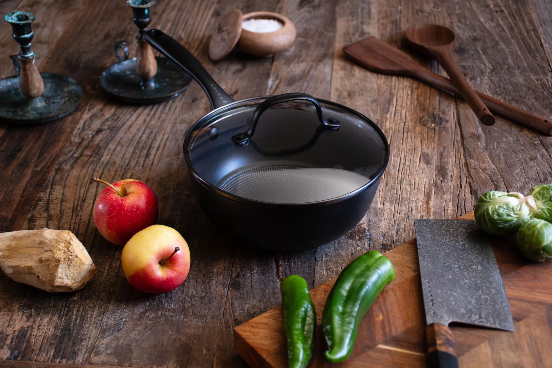 Satake Topf sautiert mit Glasdeckel 2 Teile, 2 L Satake