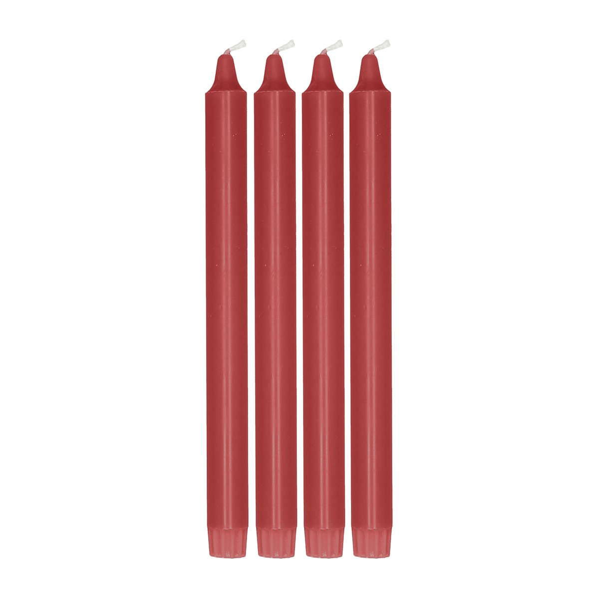 Scandi Essentials Ambiance Kerzen 4er-Pack 27 cm Dark red