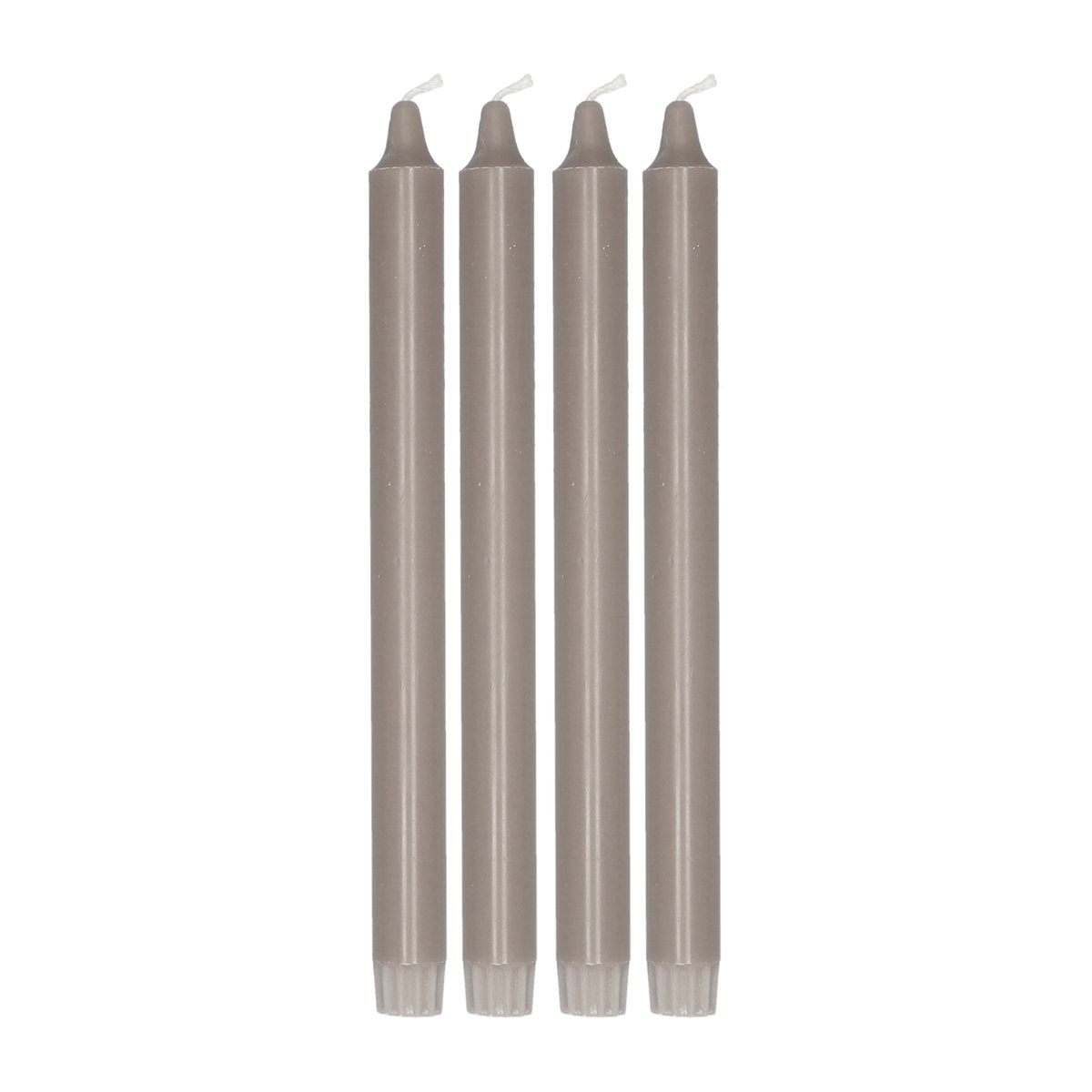 Scandi Essentials Ambiance Kerzen 4er-Pack 27 cm Taupe