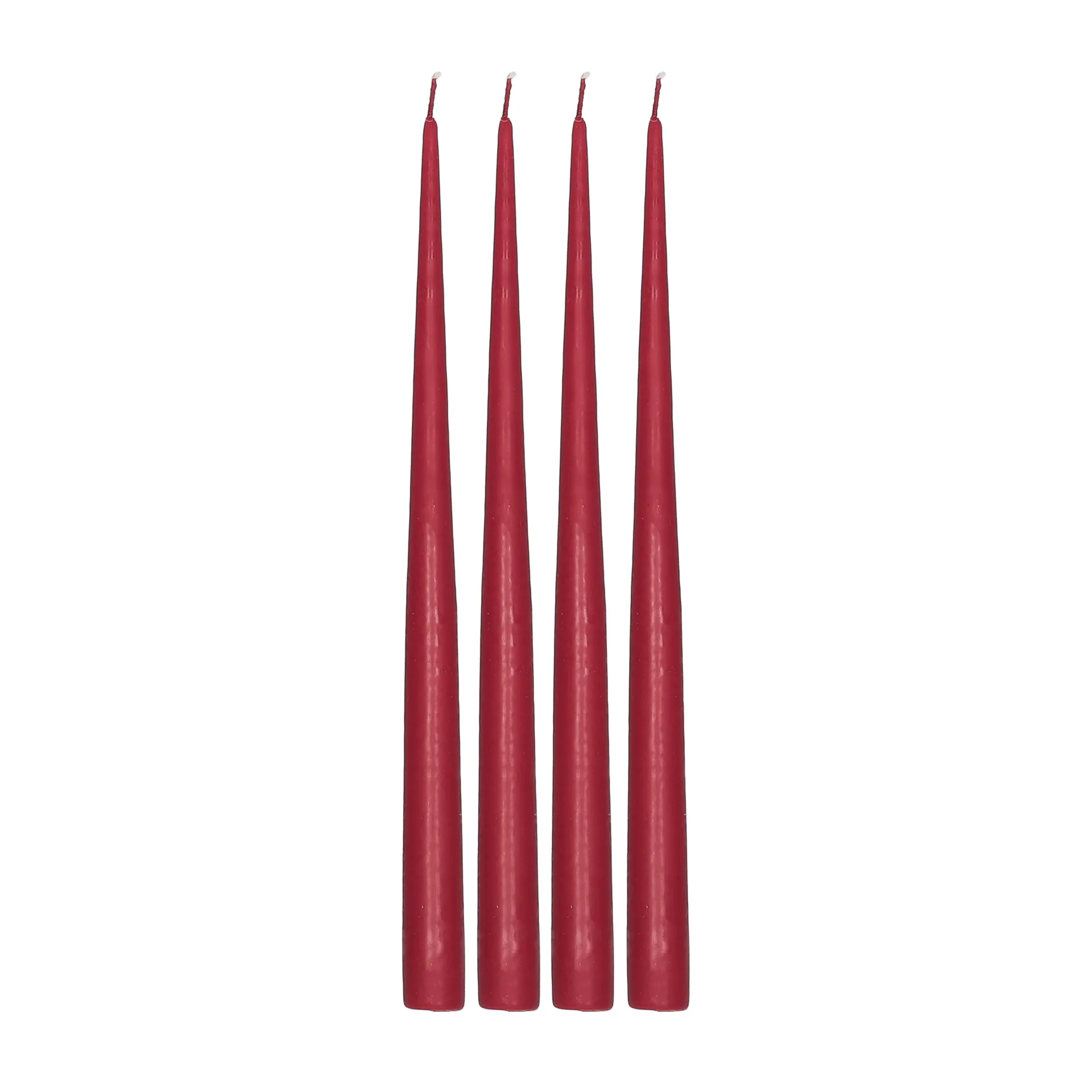 Atmosphere Kerzen 4er-Pack 32 cm, Dark red Scandi Essentials