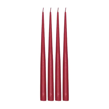 Atmosphere Kerzen 4er-Pack 32 cm - Dark red - Scandi Essentials