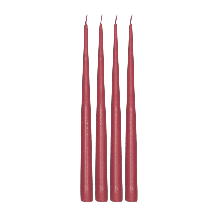 Atmosphere Kerzen 4er-Pack 32 cm - Dark red - Scandi Essentials