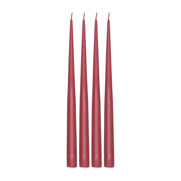 Atmosphere Kerzen 4er-Pack 32 cm - Dark red - Scandi Essentials