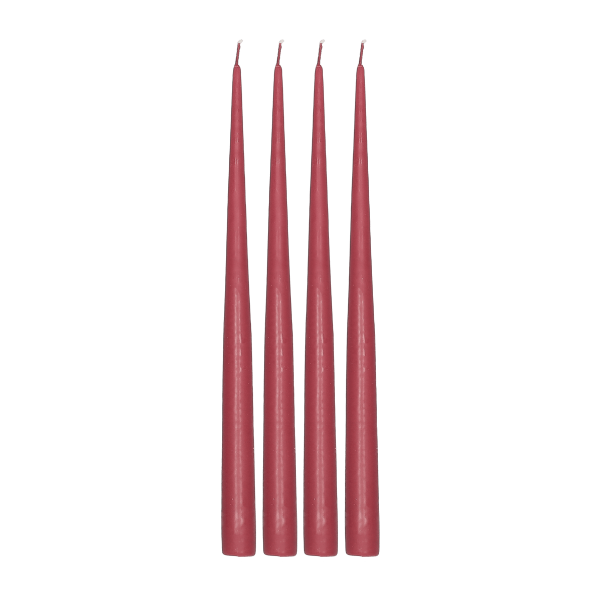 Scandi Essentials Atmosphere Kerzen 4er-Pack 32 cm Dark red