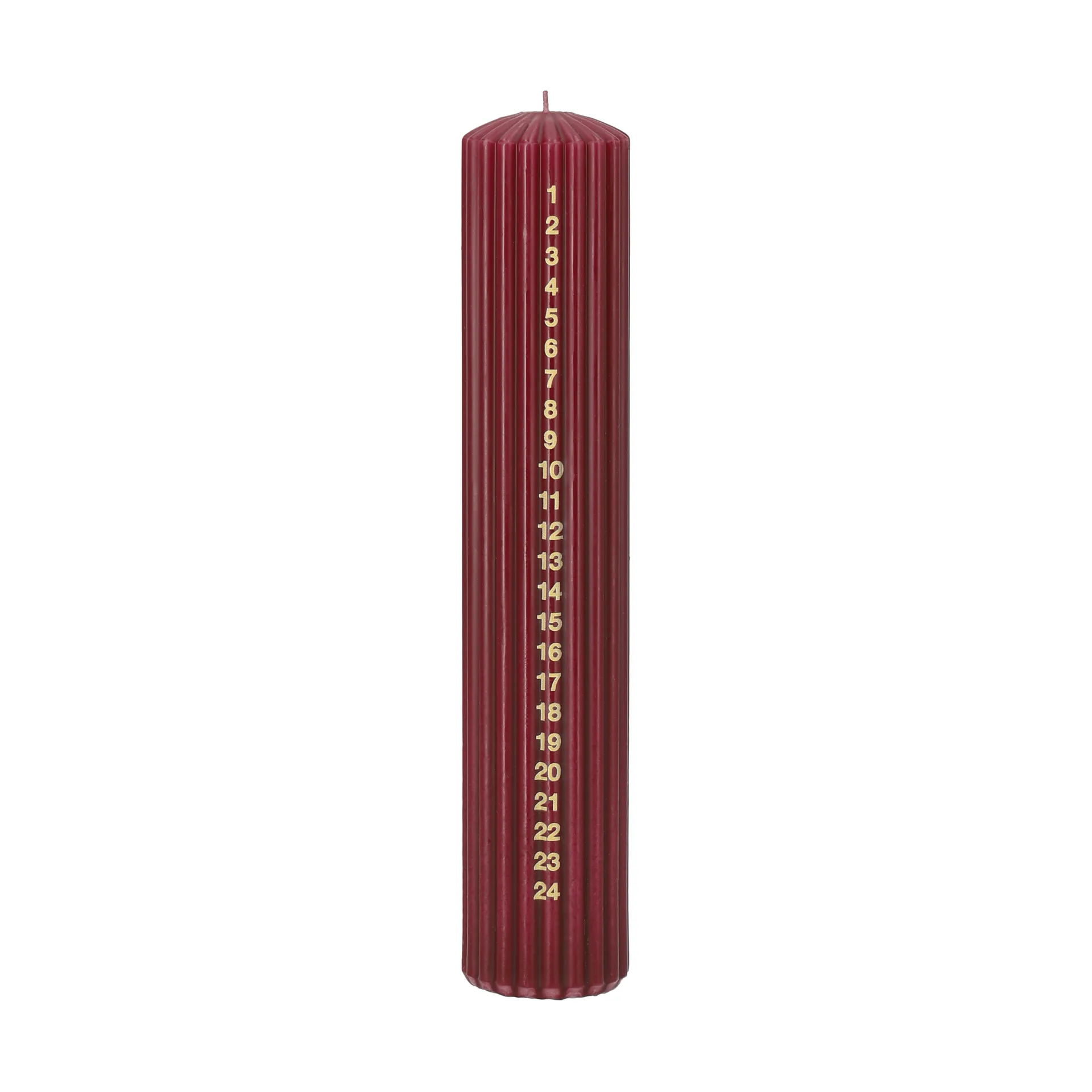 Awaiting Adventskerze, Deep wine, 25 cm Scandi Essentials