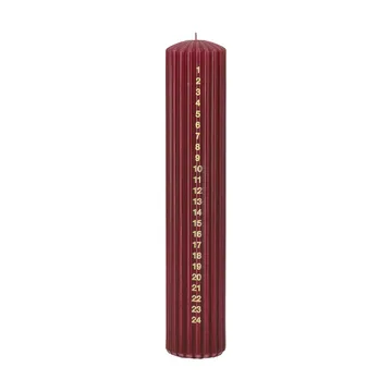 Awaiting Adventskerze - Deep wine, 25 cm - Scandi Essentials