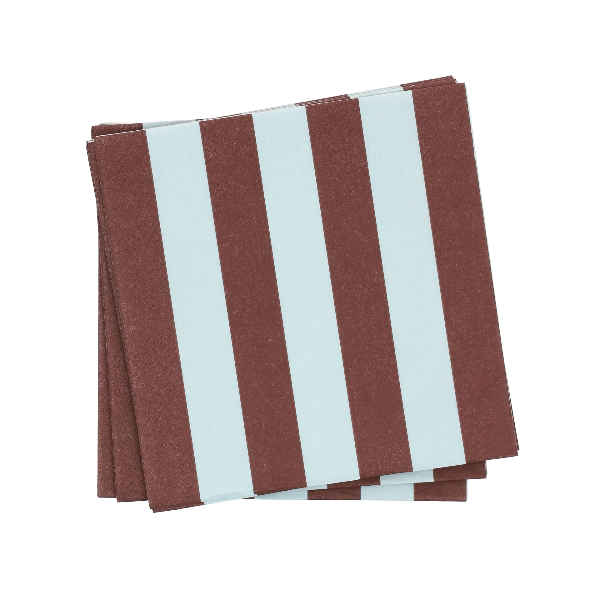 Bold Stripe Papierserviette, Weinrot-Blau, 20er-Pack, 33x33 cm Scandi Essentials