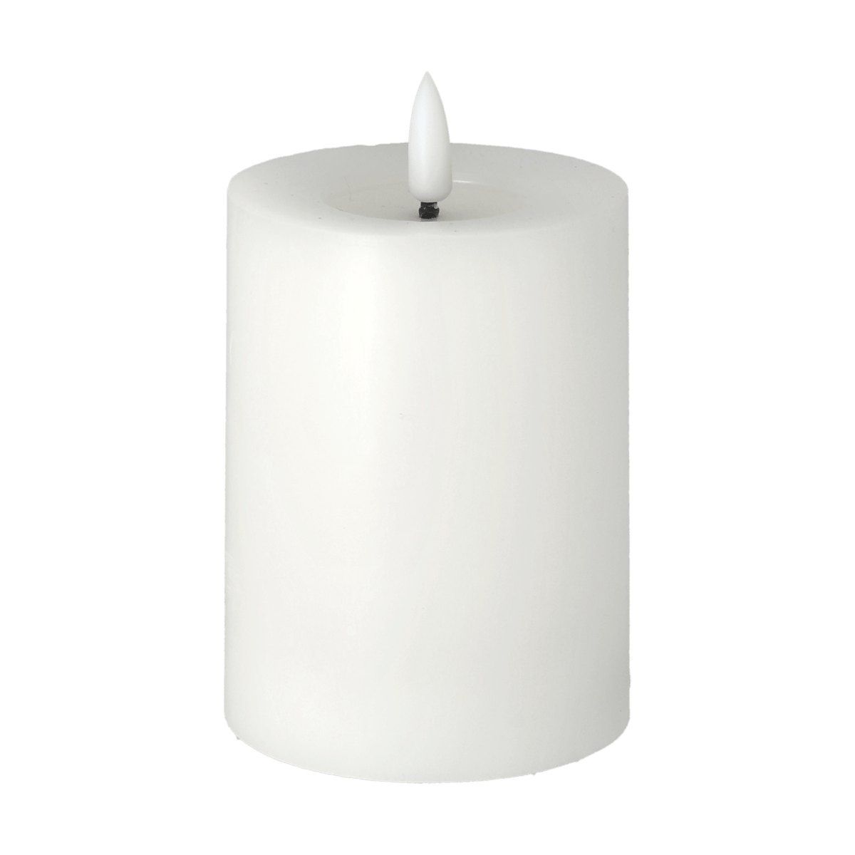 Scandi Essentials Bright Melt Blockkerze LED 12,5 cm Weiß