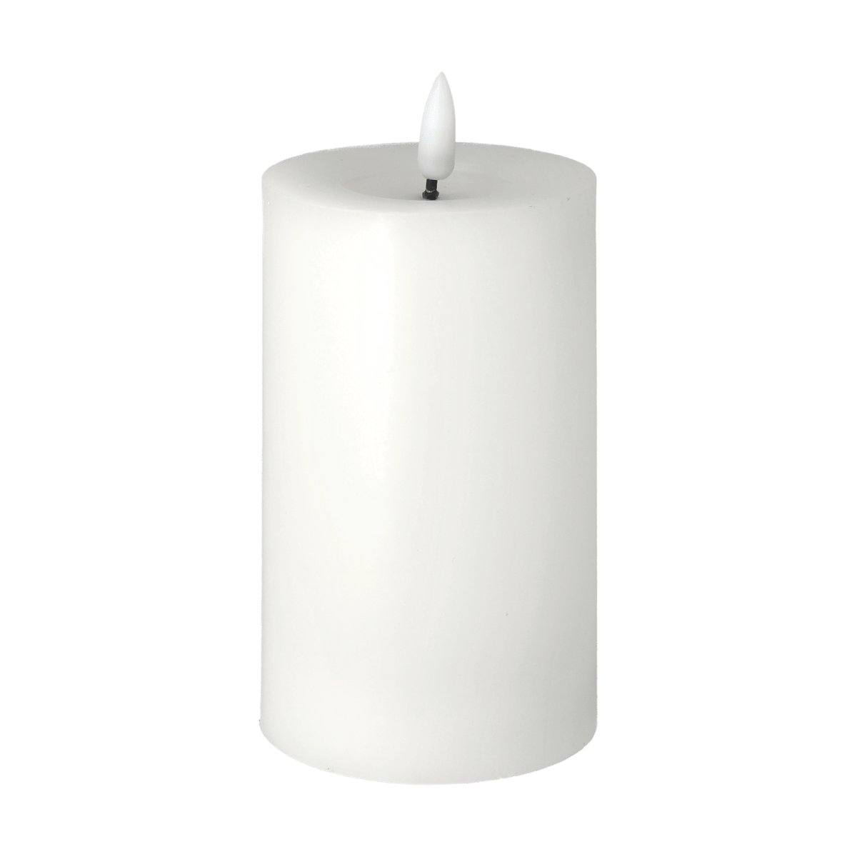 Scandi Essentials Bright Melt Blockkerze LED 15 cm Weiß