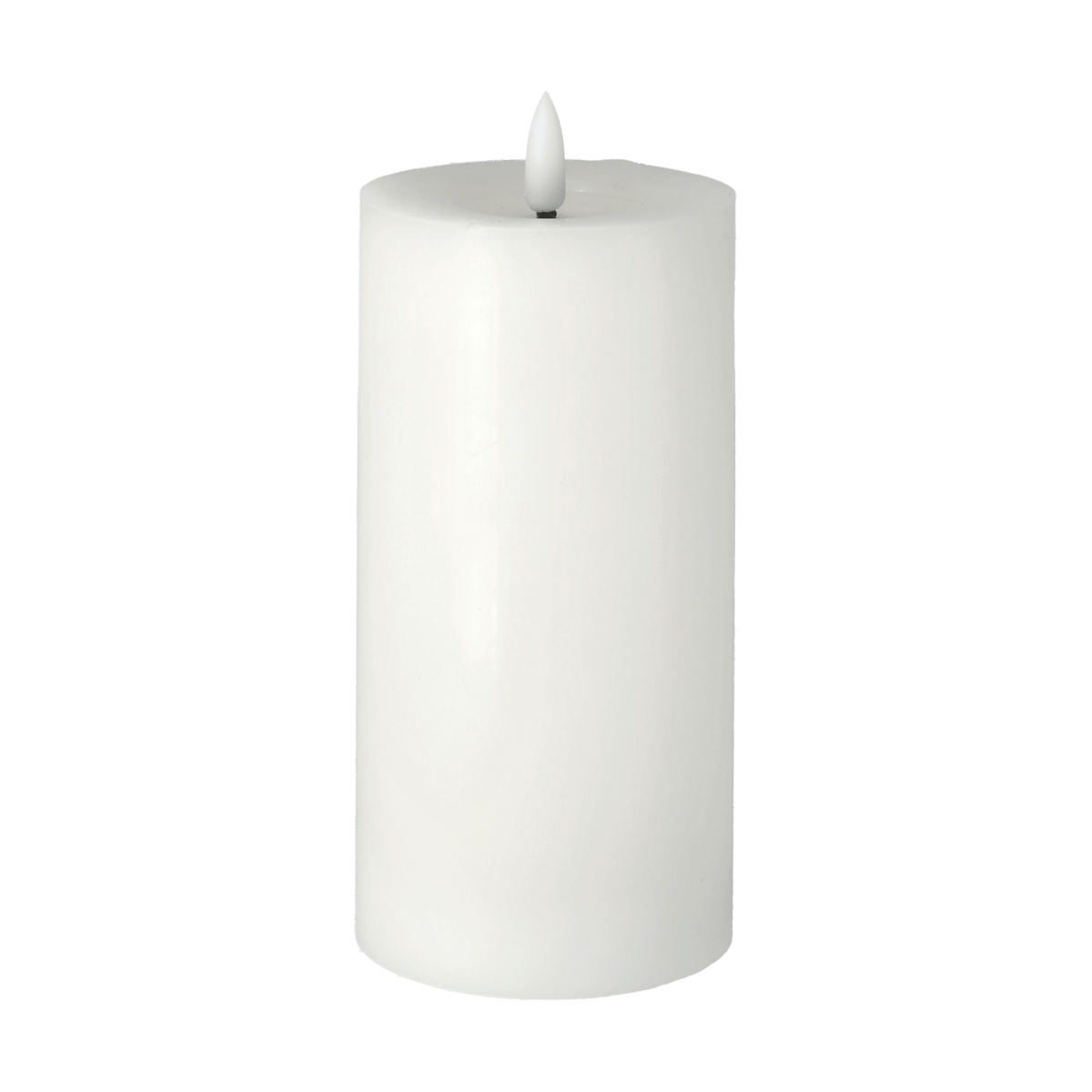 Scandi Essentials Bright Melt Blockkerze LED 17,5 cm Weiß