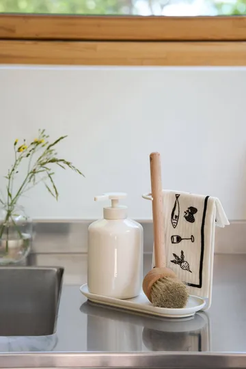 Daily Spültuch mit Muster - Weiß, 3er-Pack - Scandi Essentials