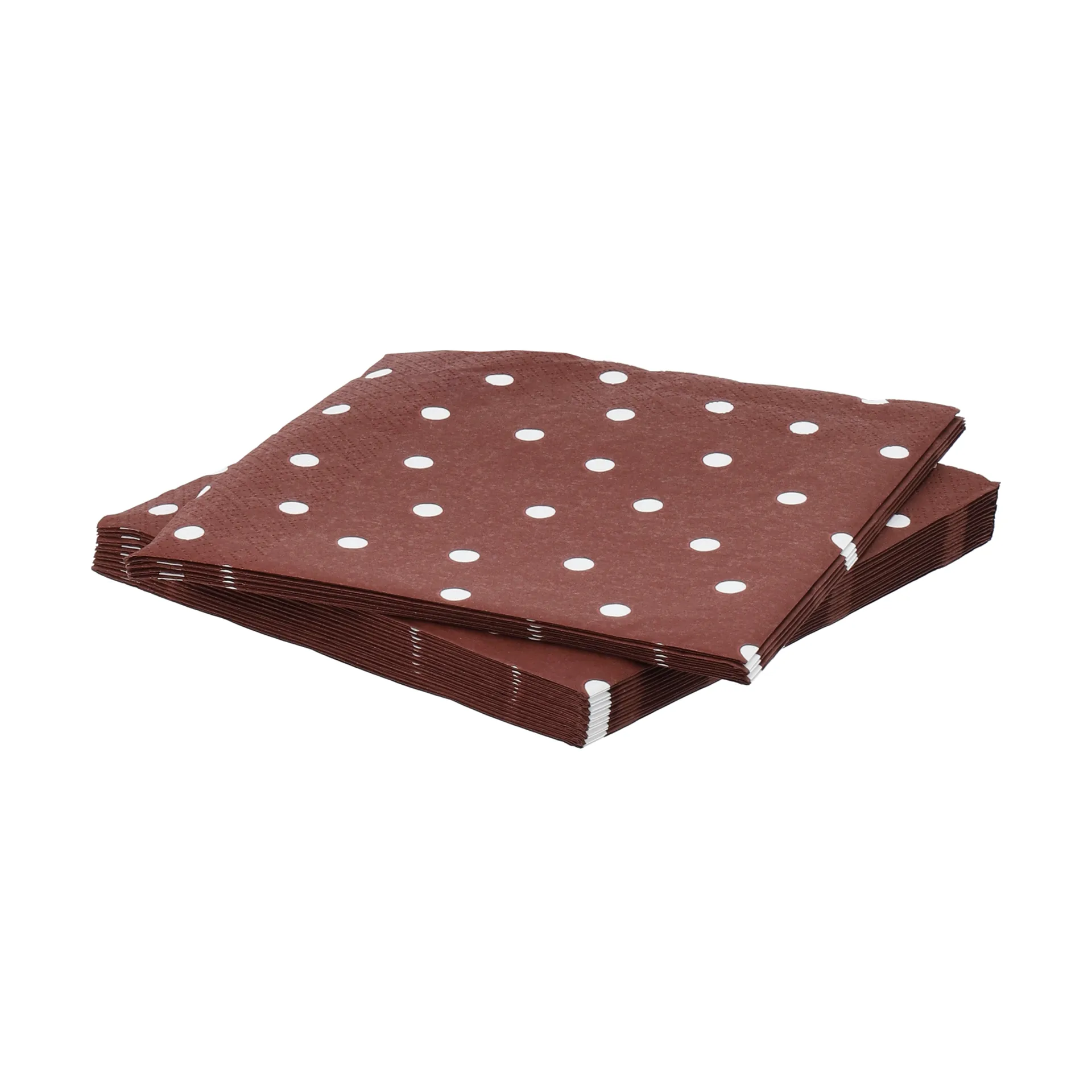 Feine Punkte Papierserviette, Weinrot-Weiß, 20er-Pack, 33x33 cm Scandi Essentials