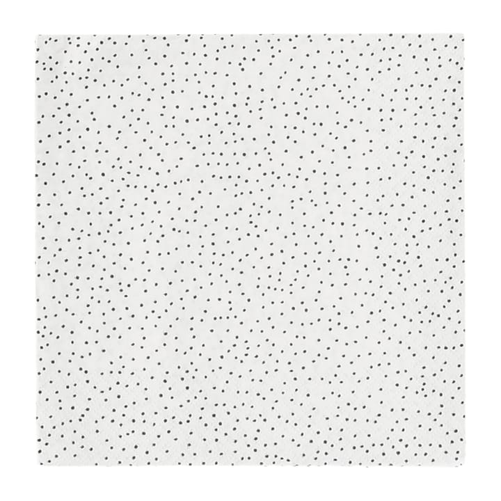 Grain Serviette 33 x 33 cm 20er-Pack - White-black - Scandi Essentials