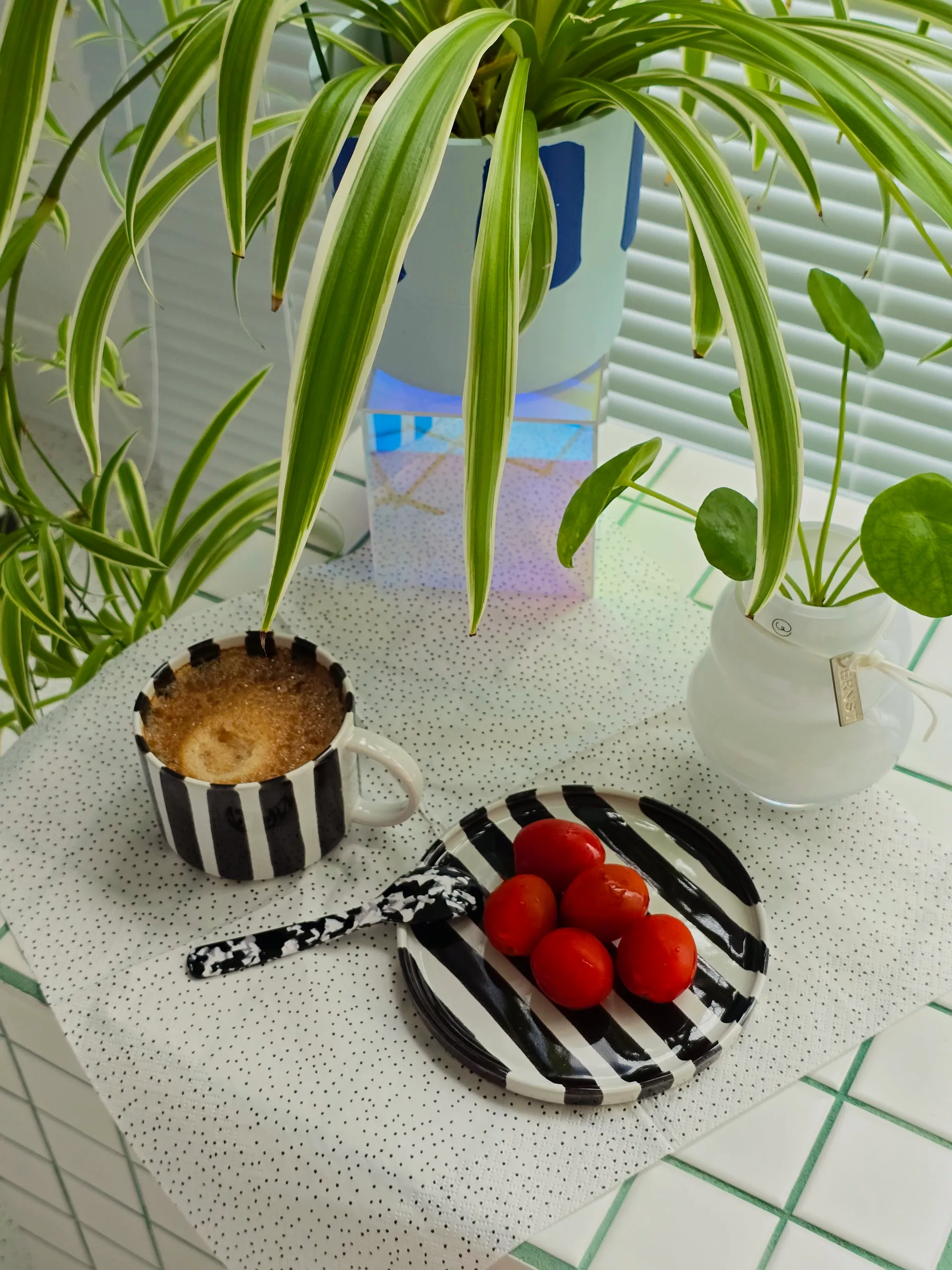 Grain Serviette 33 x 33 cm 20er-Pack, White-black Scandi Essentials