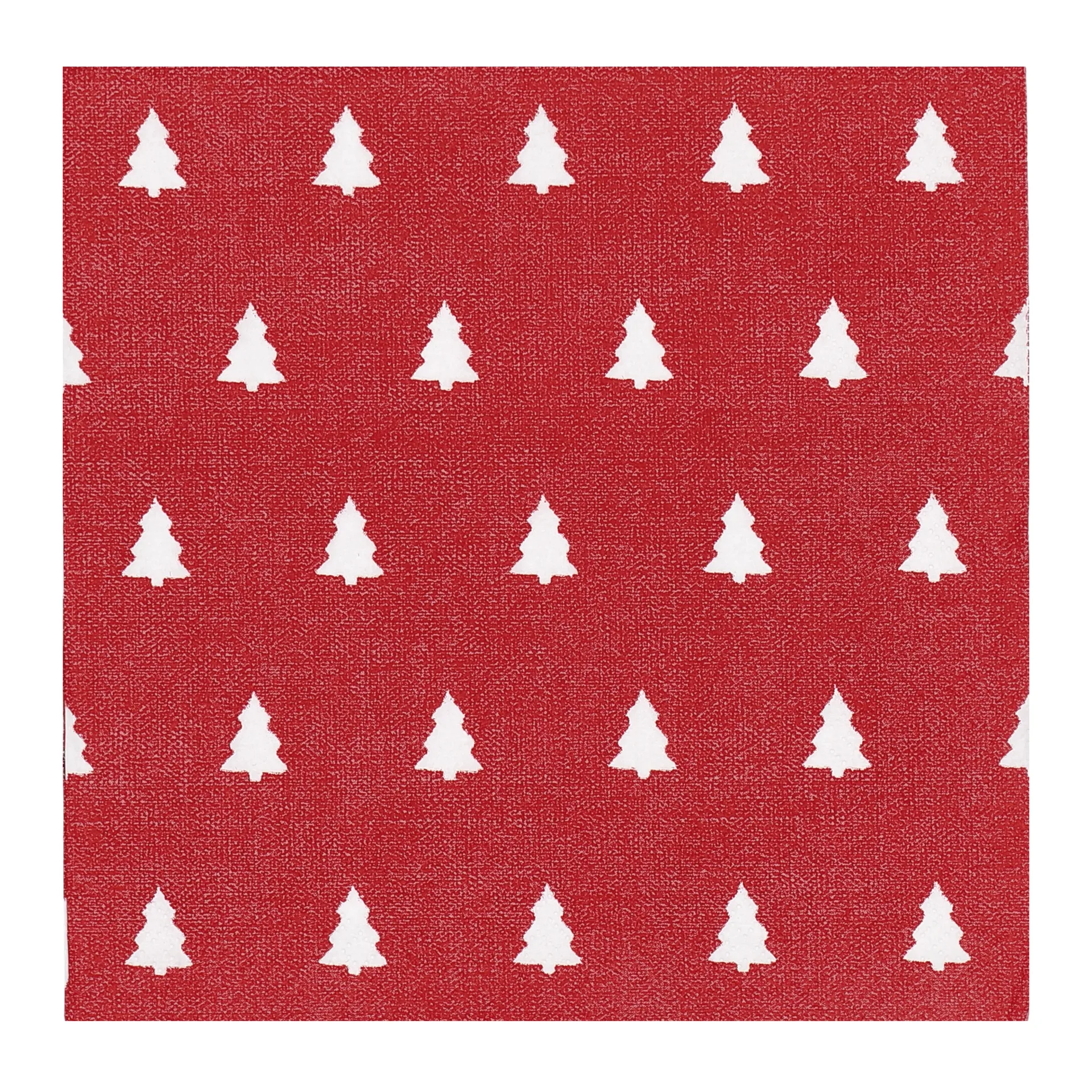 Linen Trees Serviette 33 x 33 cm 20er-Pack, Red Scandi Essentials