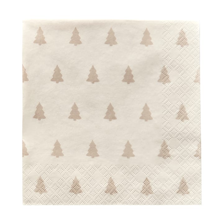 Linen Trees Serviette 33 x 33 cm 20er-Pack - Sand - Scandi Essentials