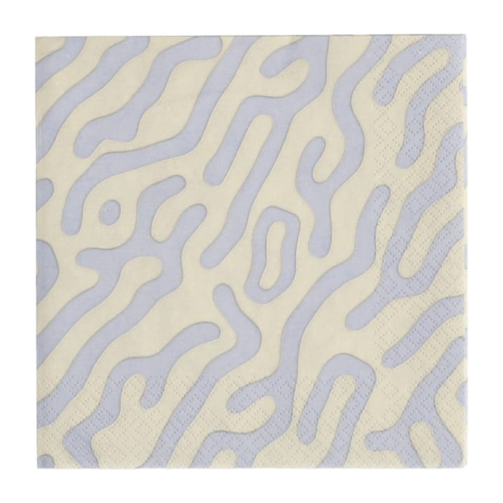 Trace Serviette 33 x 33 cm 20er-Pack - Sand-Dusty Blue - Scandi Essentials