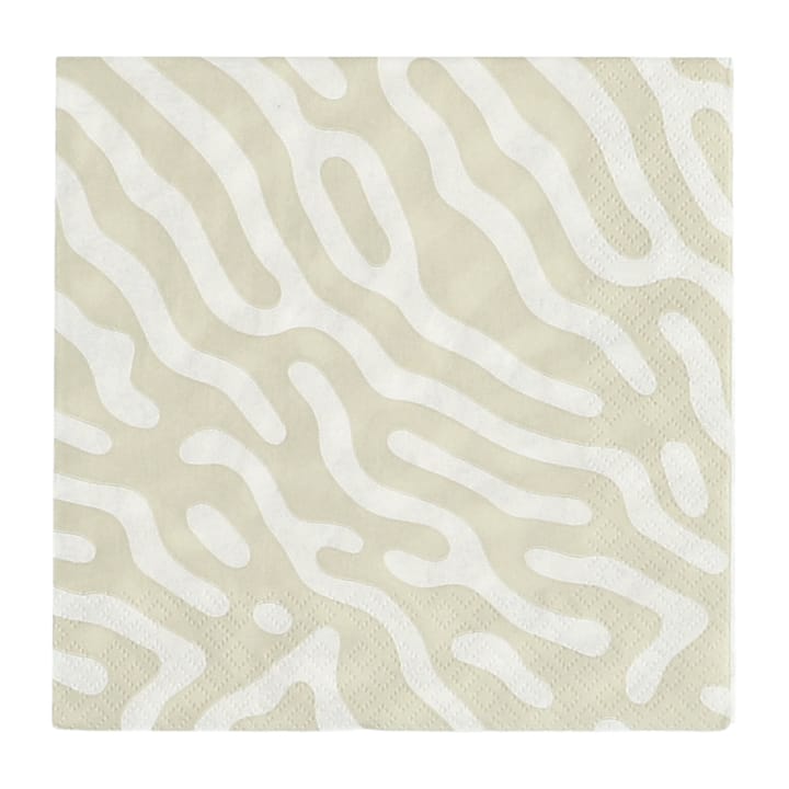 Trace Serviette 33 x 33 cm 20er-Pack - Sand-white - Scandi Essentials