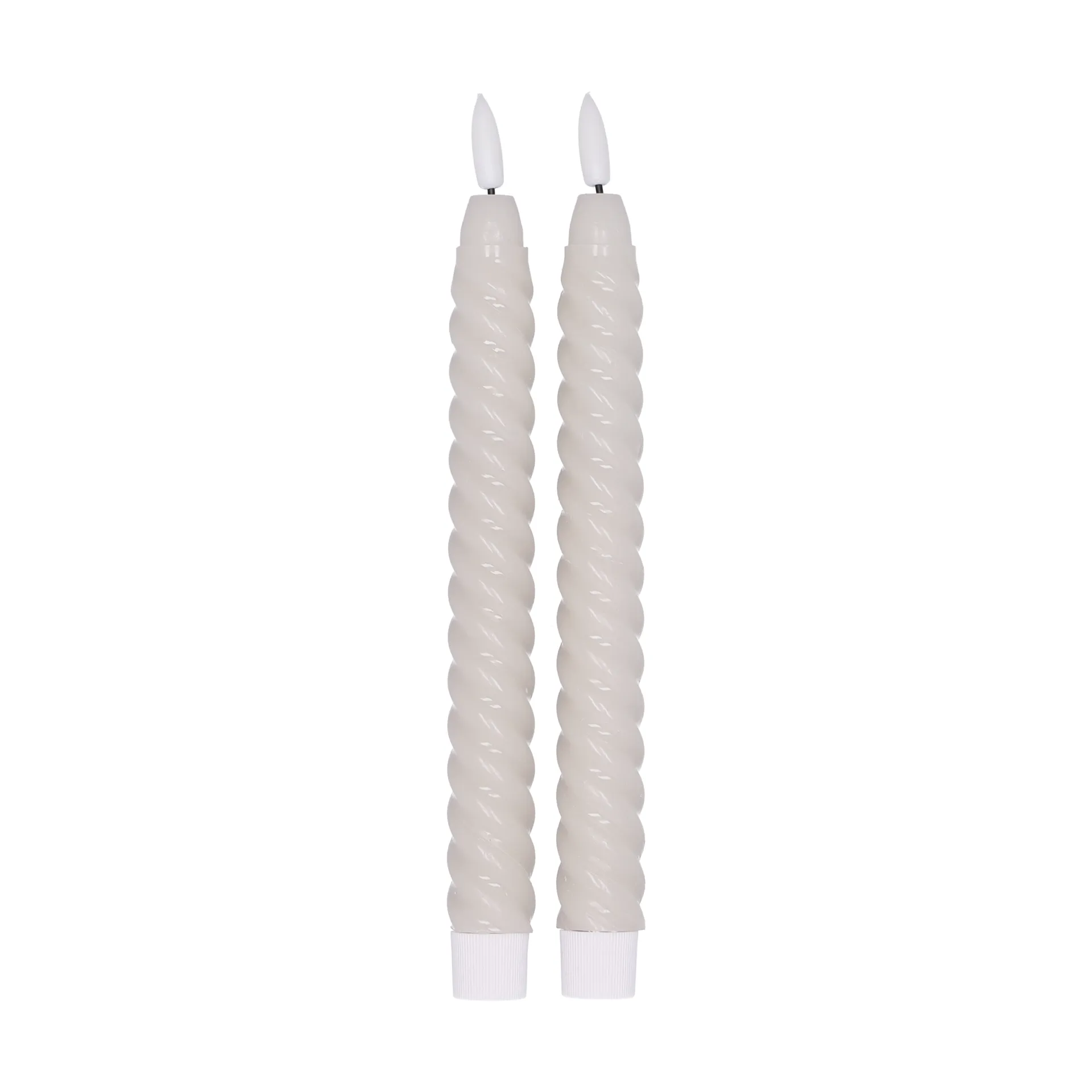 Twisted LED-Kerze 25cm 2er Pack, Beige Scandi Essentials