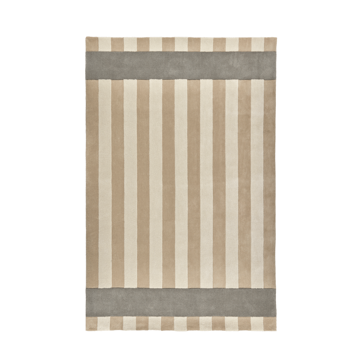 Scandi Living Aisles Wollteppich Beige, 200x300 cm