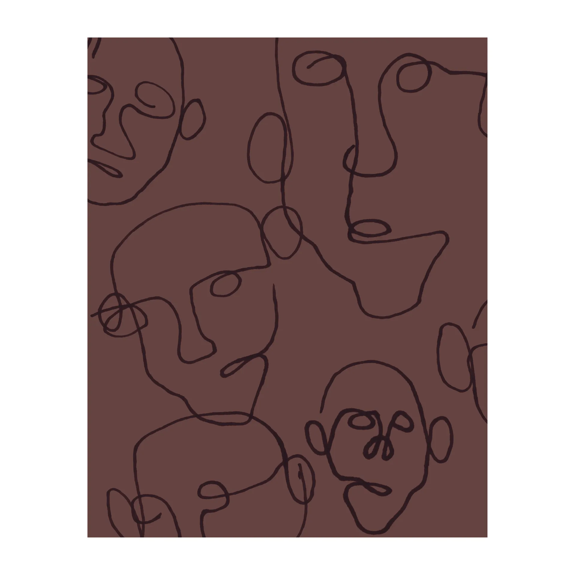 Audience Poster braun, 40 x 50cm Scandi Living