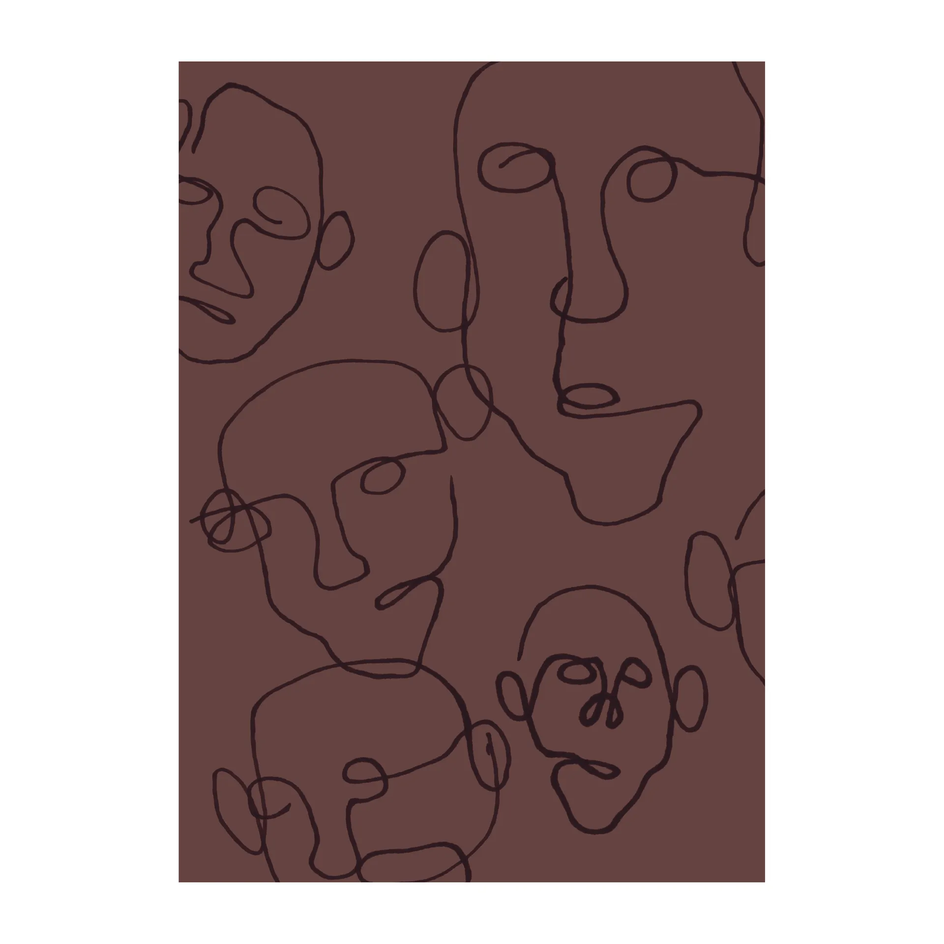 Audience Poster braun, 50 x 70cm Scandi Living