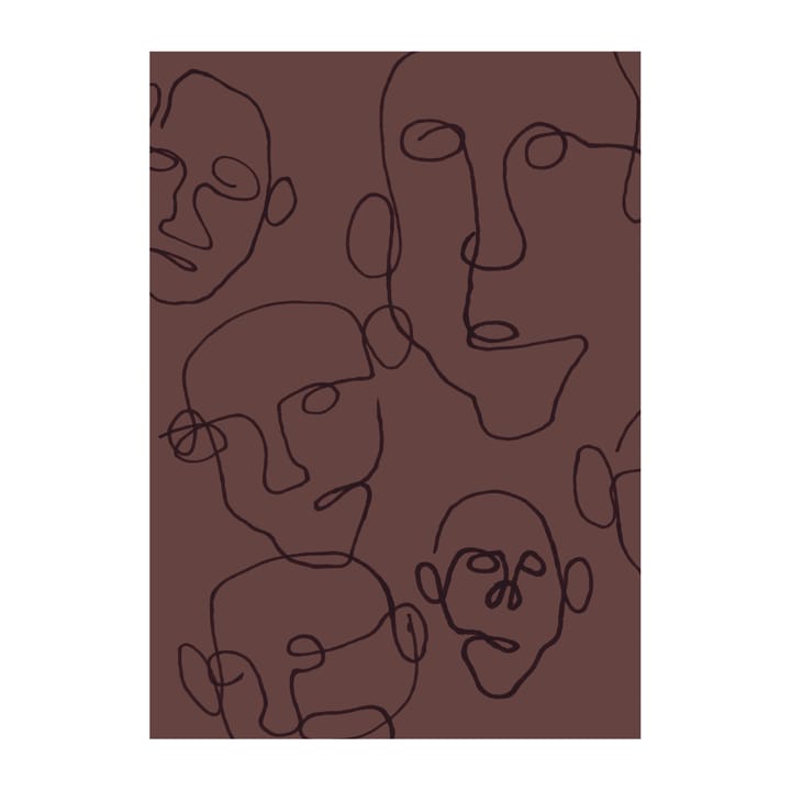 Audience Poster braun, 50 x 70cm Scandi Living