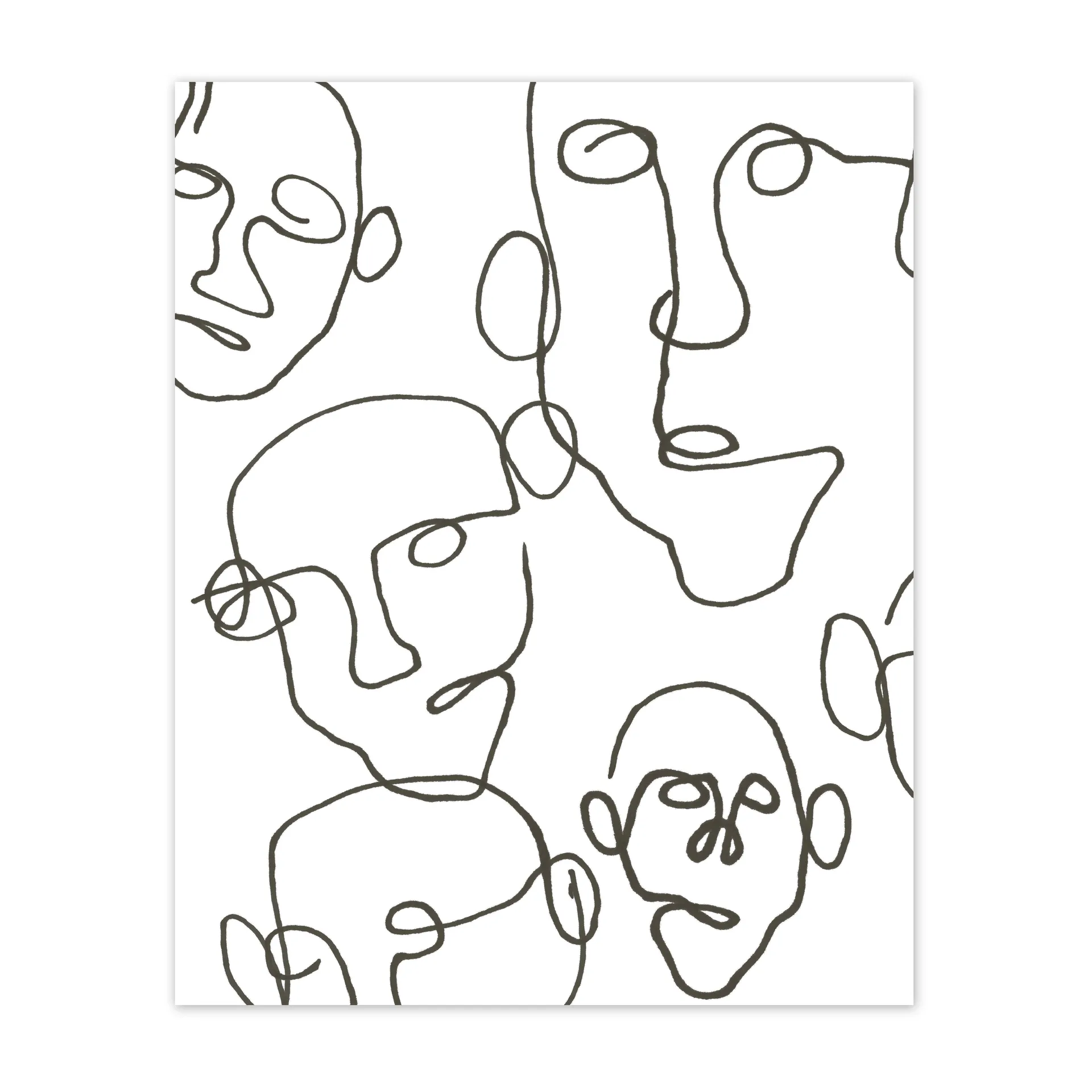 Audience Poster schwarz, 40 x 50cm Scandi Living